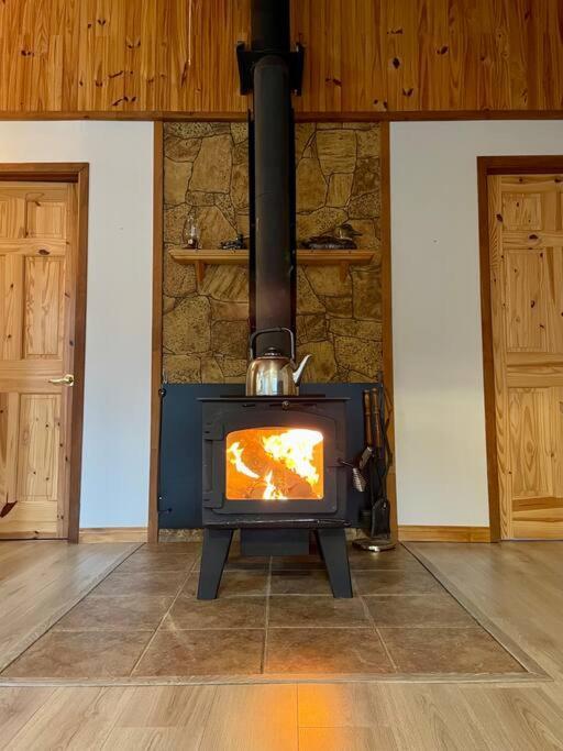 Le Chalet Bleu, Aux Pieds Des Monts-Valin Saint-David-de-Falardeau Exteriör bild